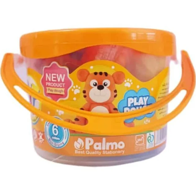 خمیر 6 رنگ سطلی پالمو